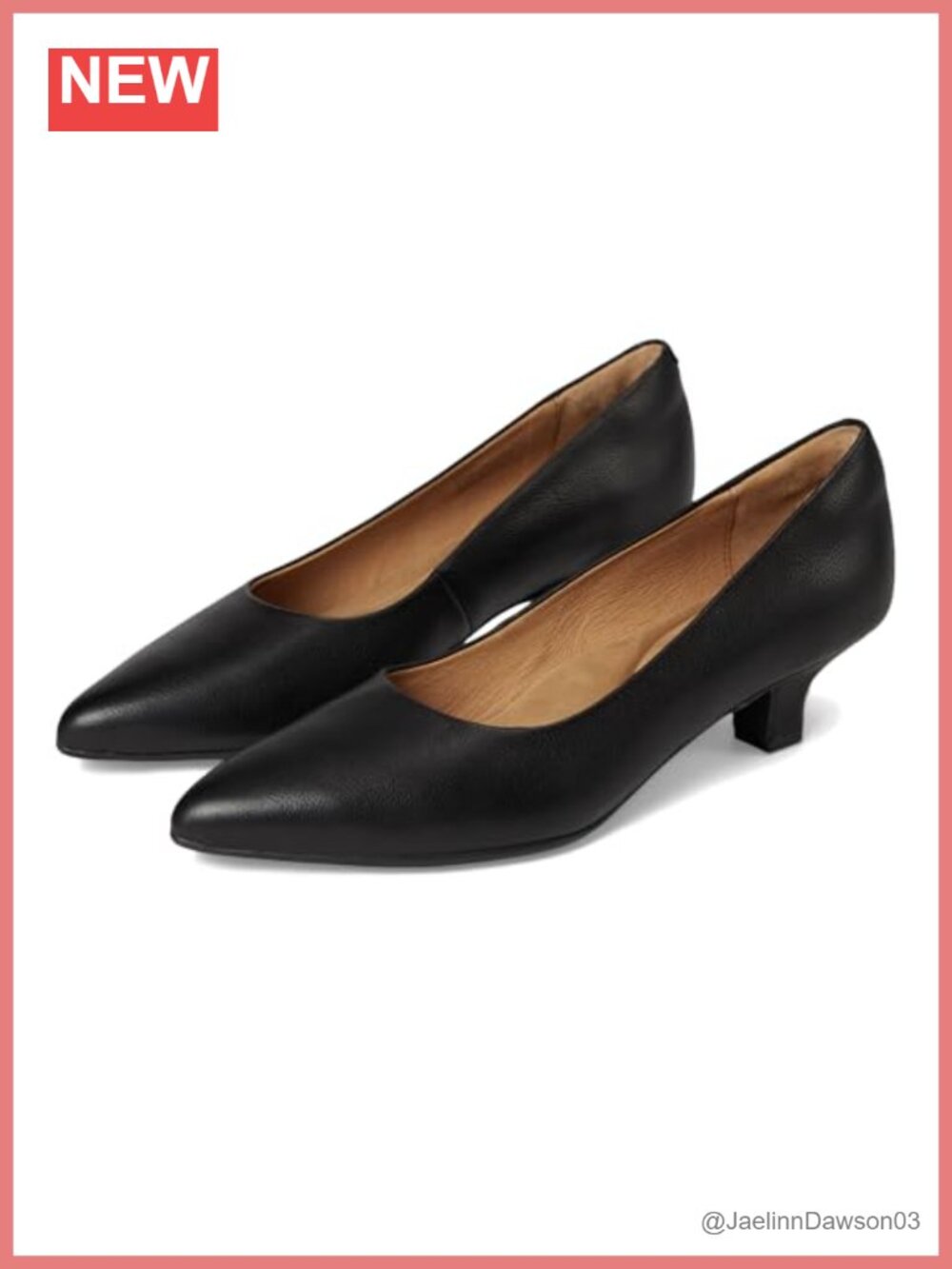 Söfft Women's Sabrina Kitten Heel Pumps Full-Grain Leather 1 3/4" Heel